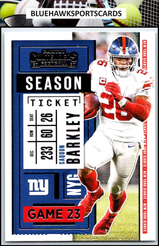 2020 Panini Contenders #35 Saquon Barkley