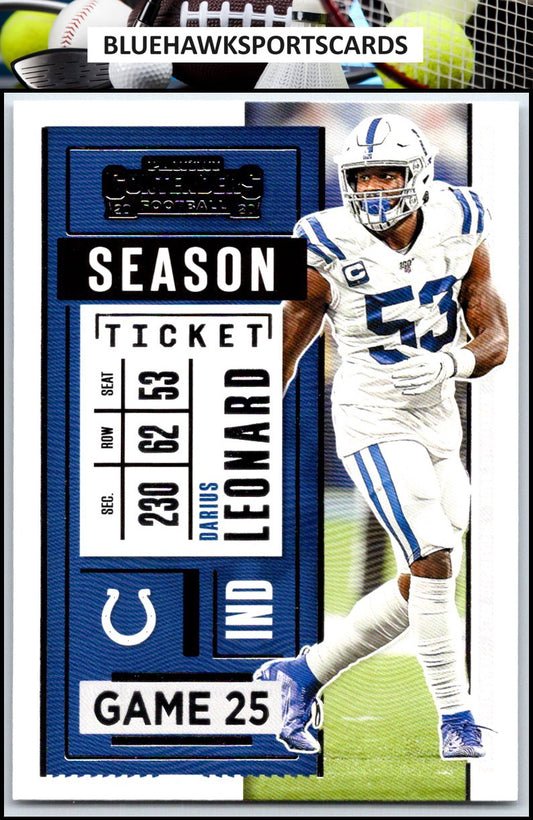 2020 Panini Contenders #59 Darius Leonard