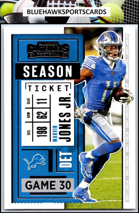 2020 Panini Contenders #67 Marvin Jones Jr.