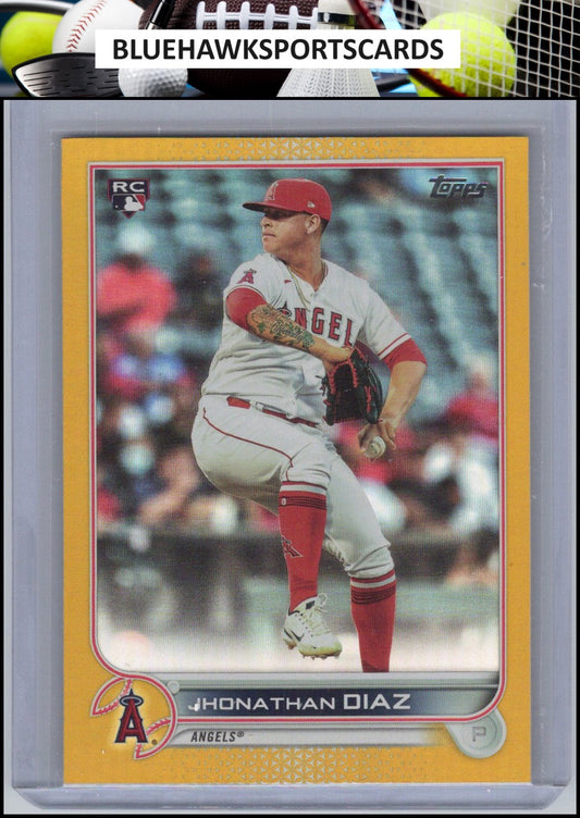 2022 Topps #332 Jhonathan Diaz Gold Foil