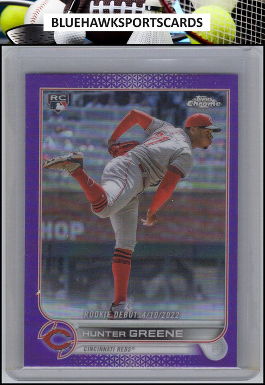 2022 Topps Update #US267 Hunter Greene Purple
