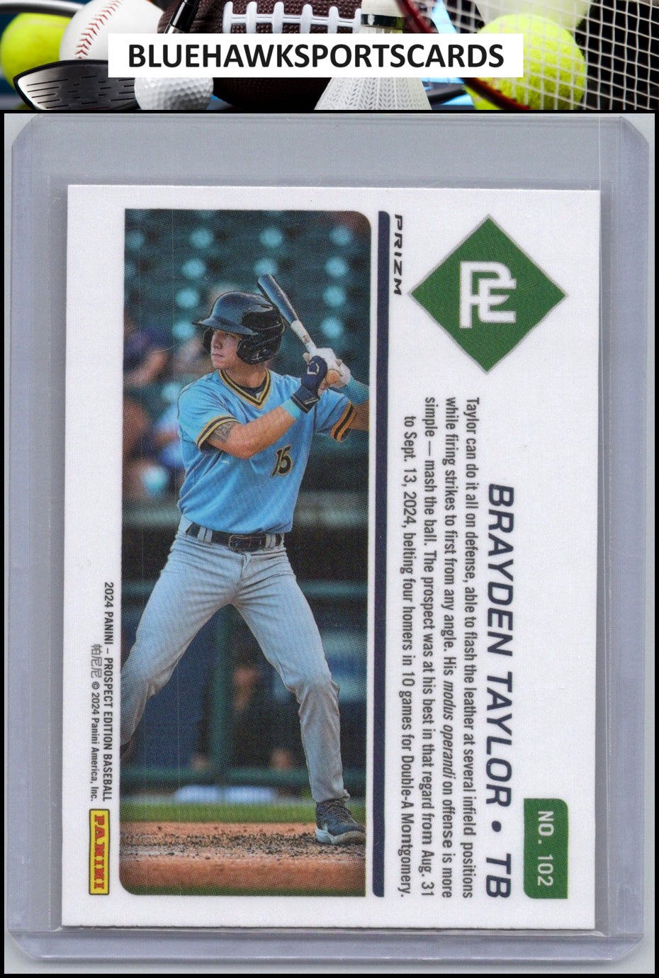 2024 Panini Prospect Edition #116 J.D. Gonzalez Red Ice Holo
