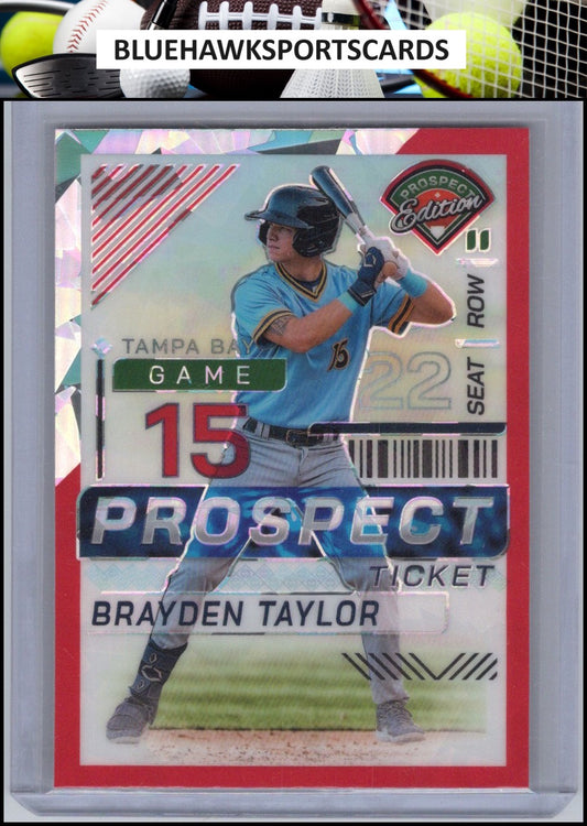2024 Panini Prospect Edition #116 J.D. Gonzalez Red Ice Holo