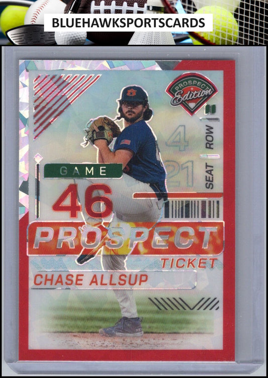 2024 Panini Prospect Edition #75 Chase Allsup Red Ice Holo