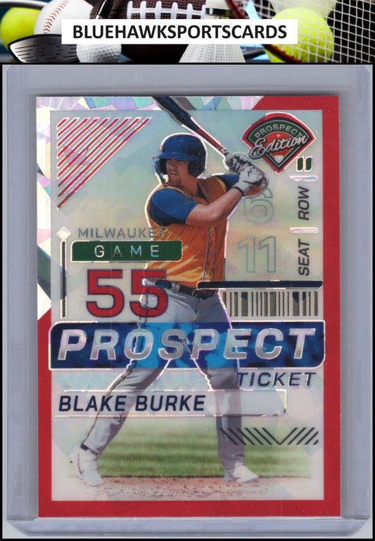 2024 Panini Prospect Edition #5 Travis Bazzana Red Ice Holo