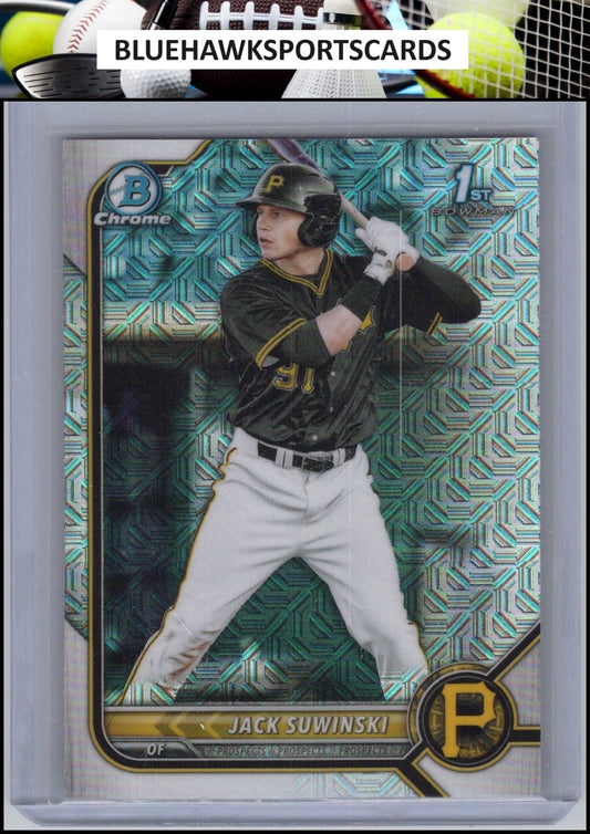 2022 Bowman #BCP-84 Jack Suwinski Chrome Prospects Mojo Refractors