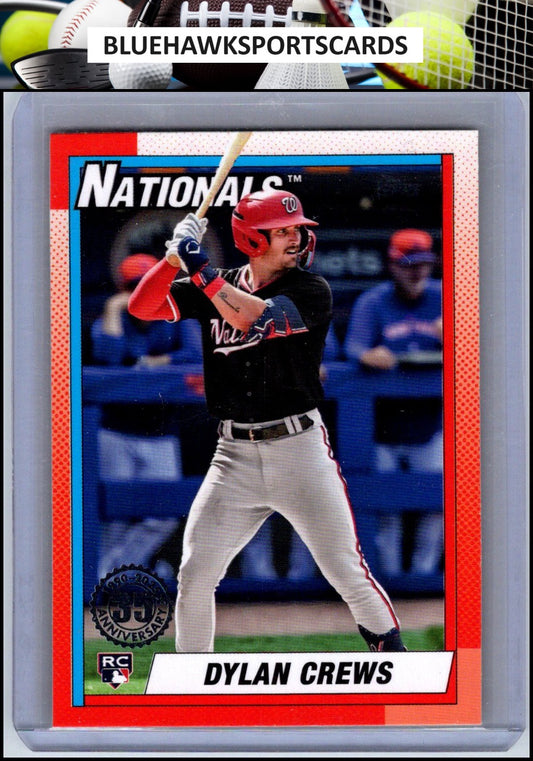 2025 Topps #T90-89 Dylan Crews 1990 Topps Baseball 35th Anniversary (Series One)