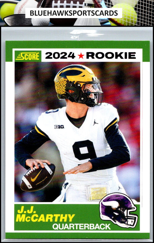 2024 Score #8 J.J. McCarthy 35th Anniversary Rookies
