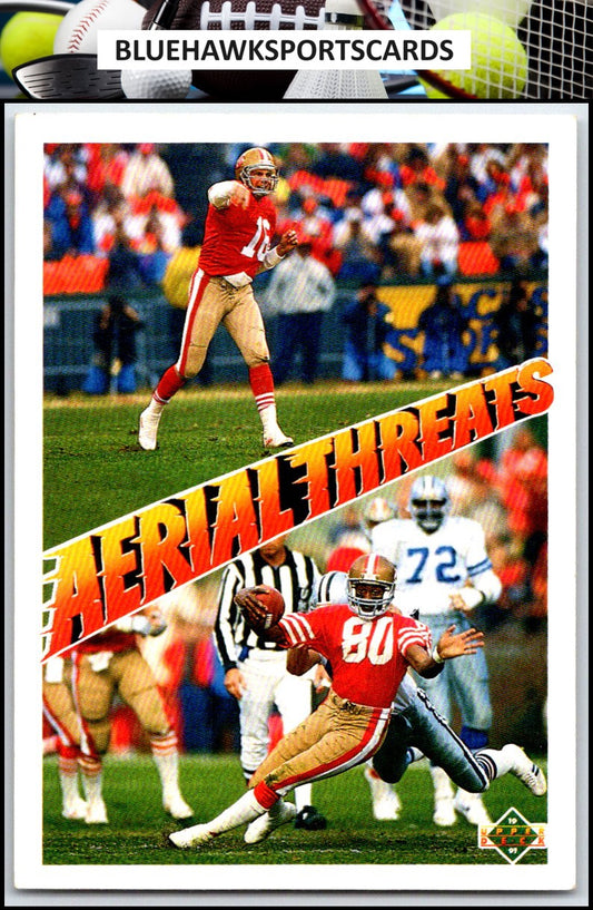 1991 Upper Deck #35 Joe Montana / Jerry Rice AT