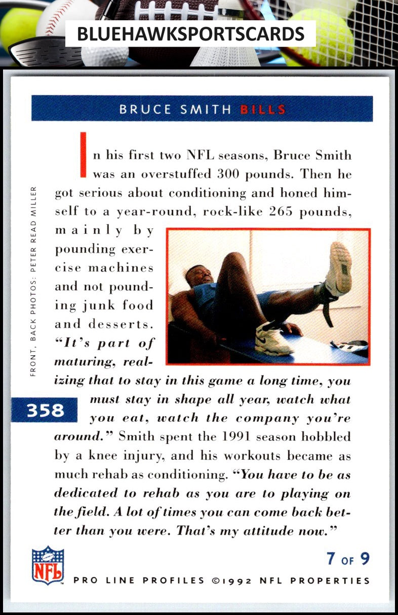 1992 Pro Line Profiles #358 Bruce Smith