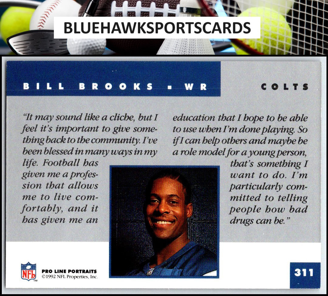 1992 Pro Line Portraits #311 Bill Brooks