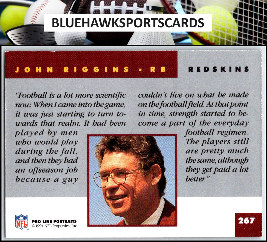 1991 Pro Line Portraits #267 John Riggins