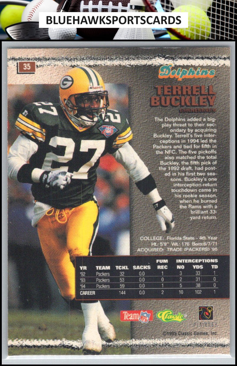 1995 Pro Line #35 Terrell Buckley Silver