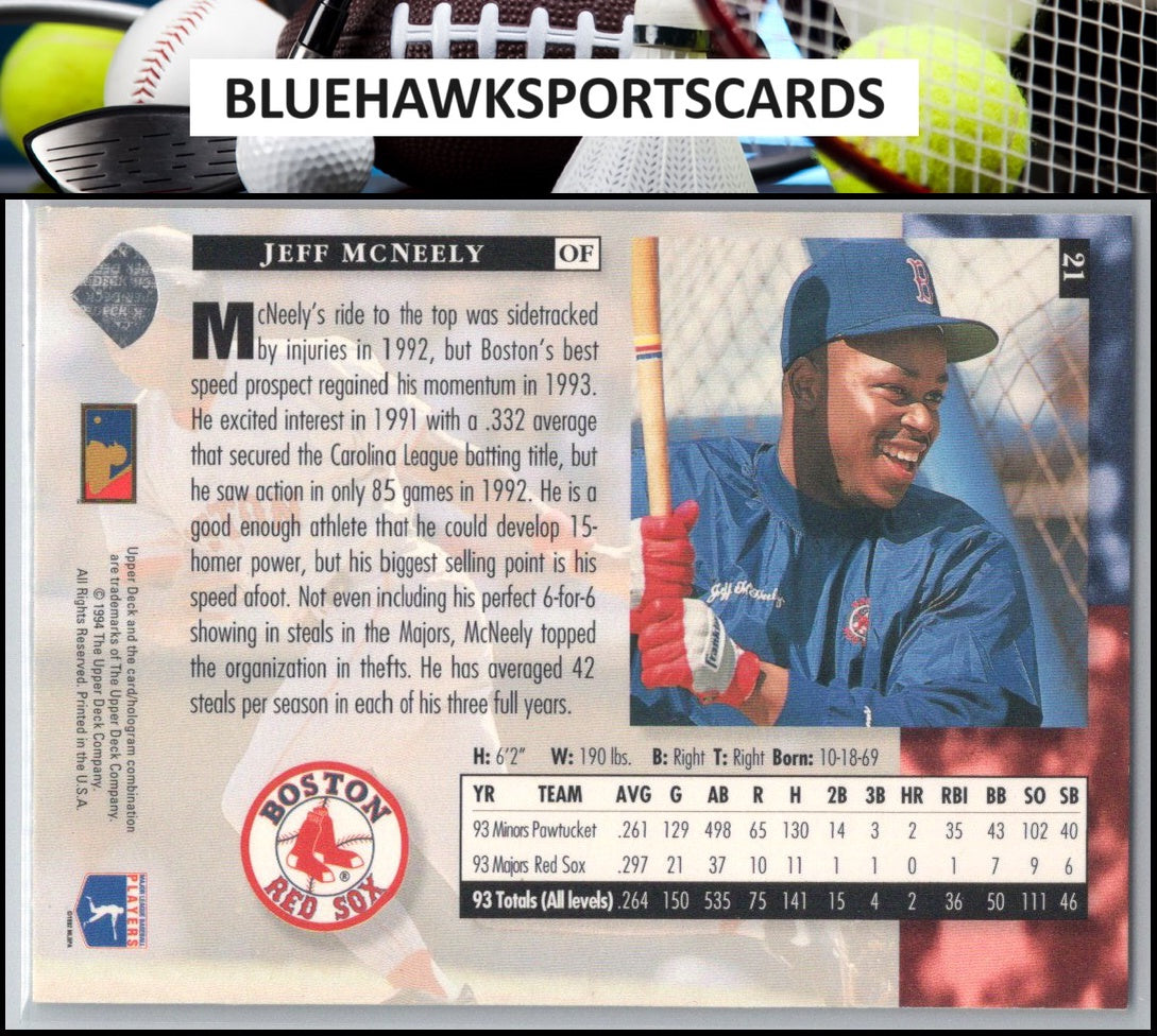 1994 Upper Deck #21 Jeff McNeely Electric Diamond