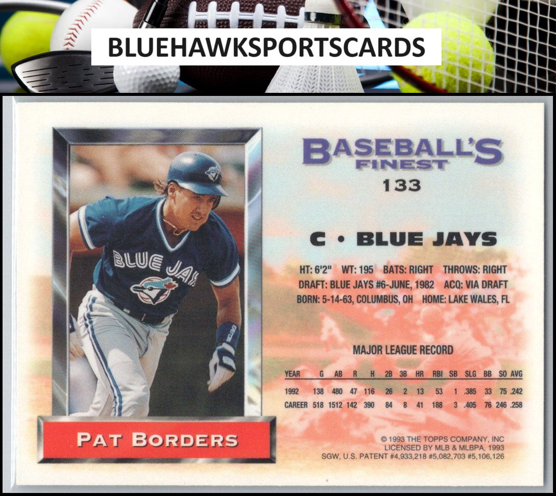 1993 Finest #133 Pat Borders
