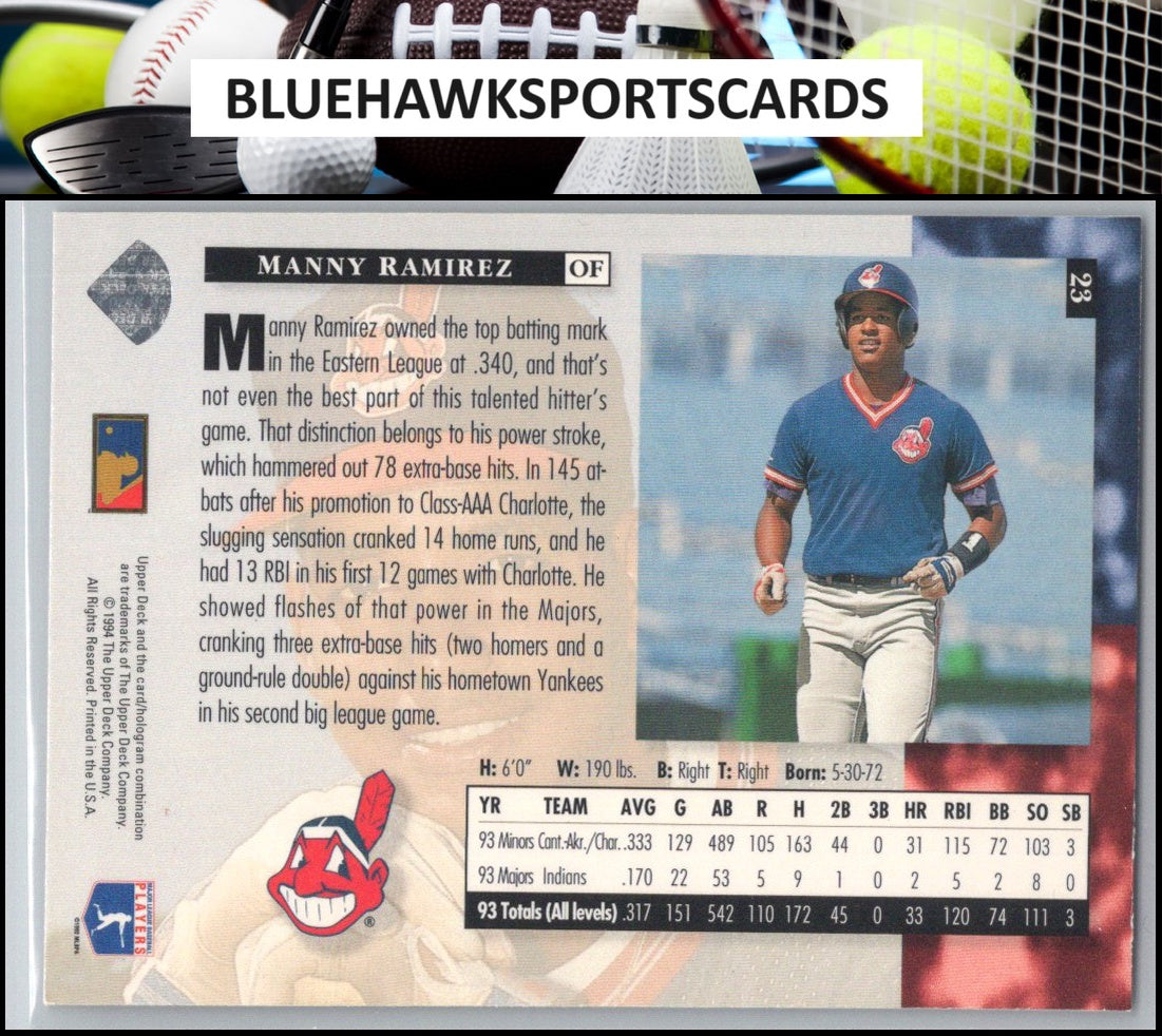 1994 Upper Deck #23 Manny Ramirez