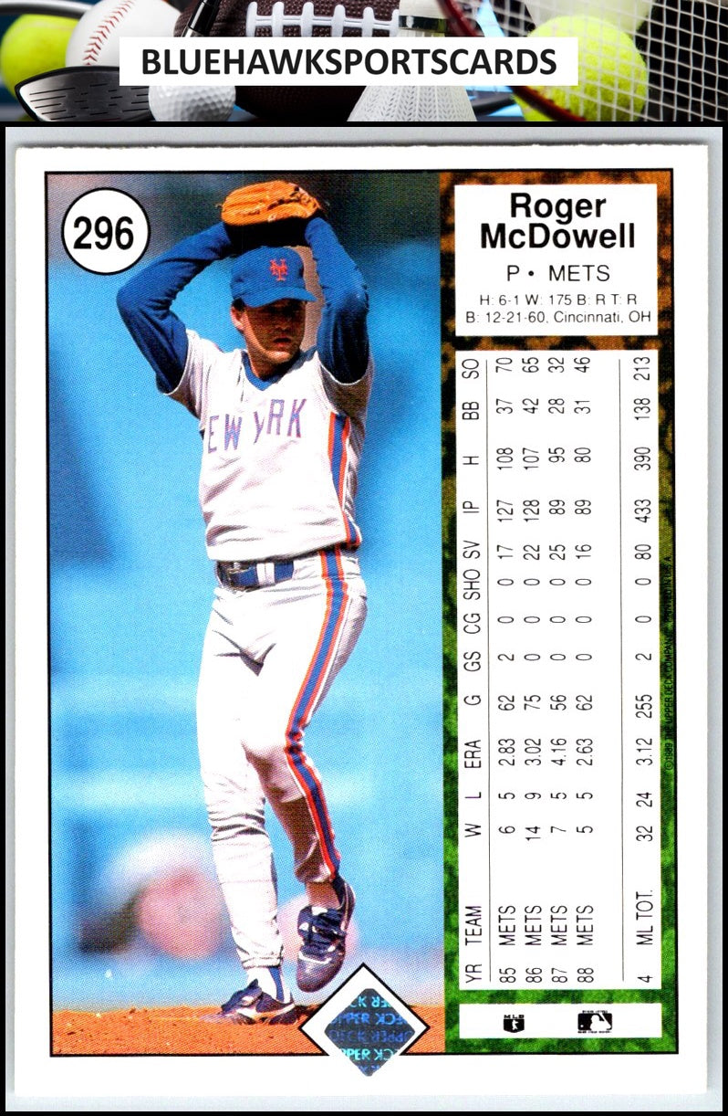 1989 Upper Deck #296 Roger McDowell