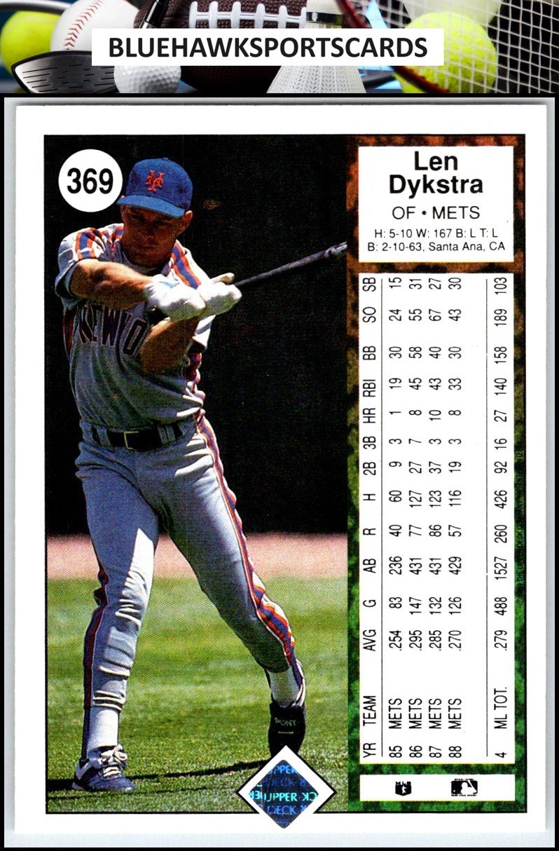 1989 Upper Deck #369 Len Dykstra