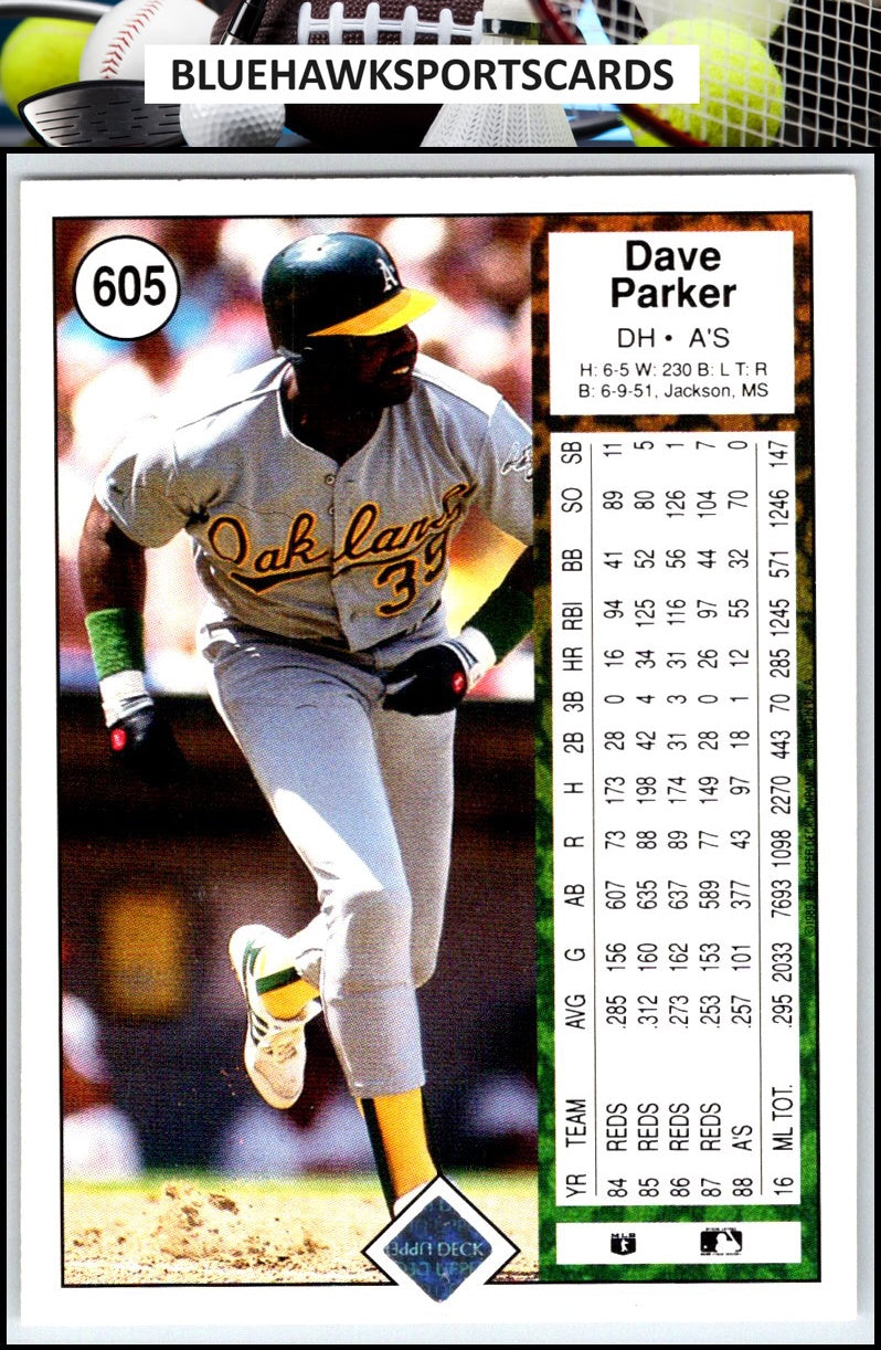 1989 Upper Deck #605 Dave Parker