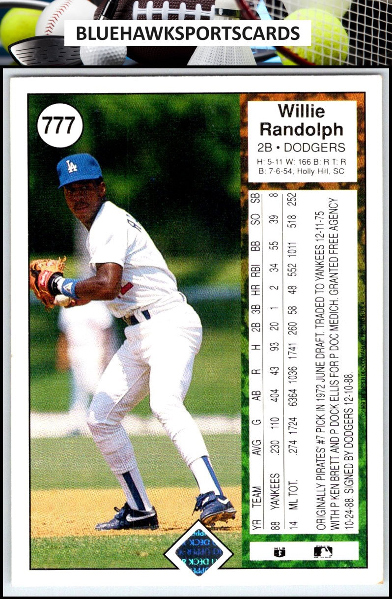 1989 Upper Deck #777 Willie Randolph