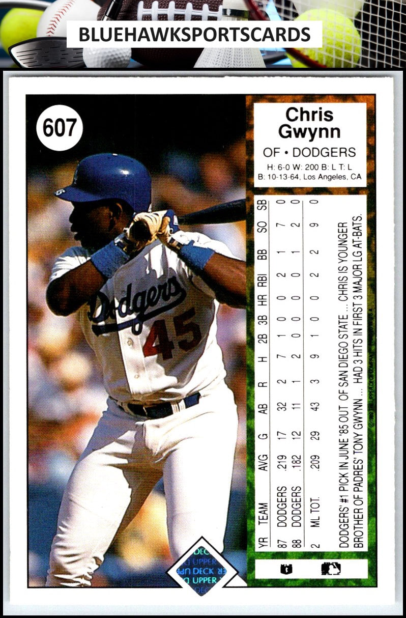 1989 Upper Deck #607 Chris Gwynn