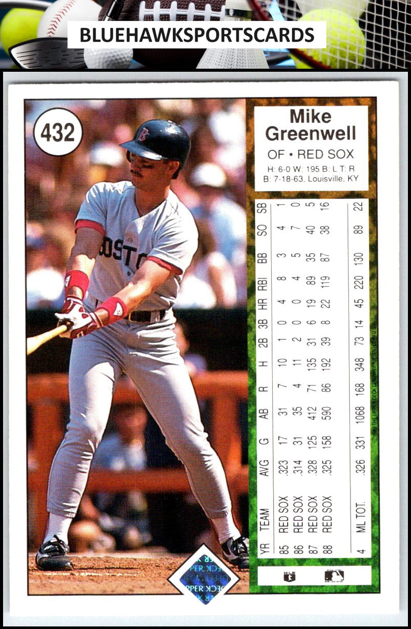 1989 Upper Deck #432 Mike Greenwell