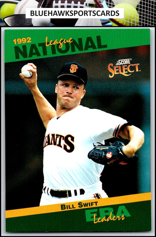 1993 Score #82 Bill Swift Select Stat Leaders