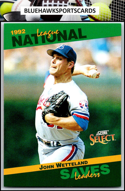1993 Score #72 John Wetteland Select Stat Leaders