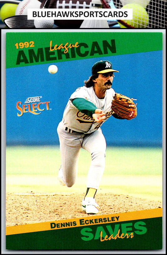 1993 Score #67 Dennis Eckersley Select Stat Leaders