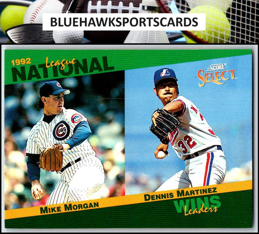 1993 Score #90 Mike Morgan / Dennis Martinez Select Stat Leaders