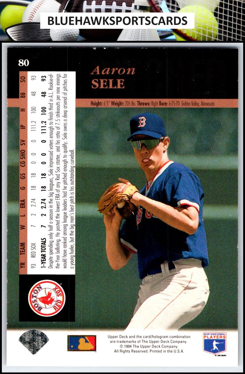 1994 Upper Deck #80 Aaron Sele Electric Diamond
