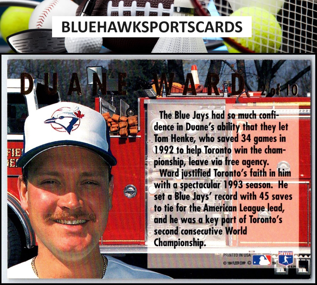1994 Ultra #2 Duane Ward Ultra Firemen