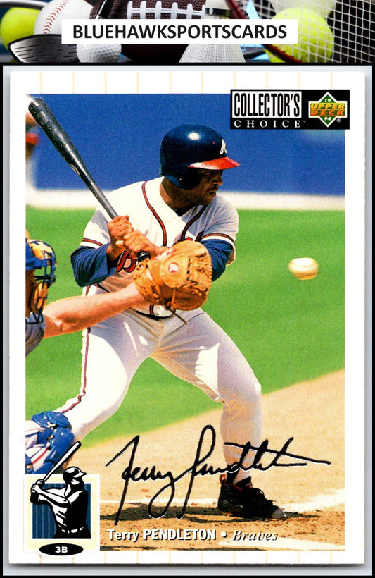1994 Collector's Choice #372 Terry Pendleton Silver Signature