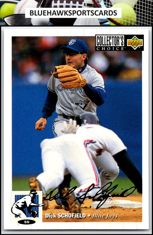 1994 Collector's Choice #569 Dick Schofield Silver Signature
