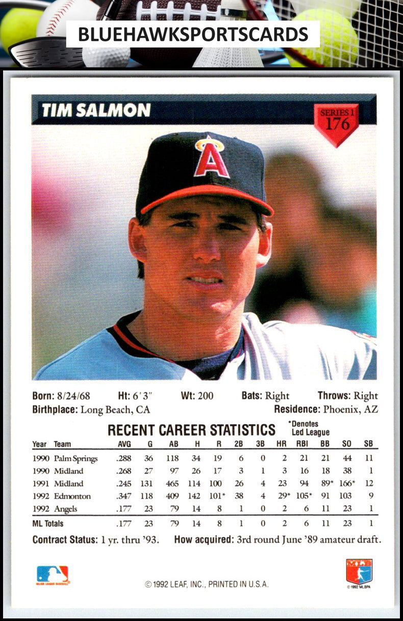 1993 Donruss #176 Tim Salmon