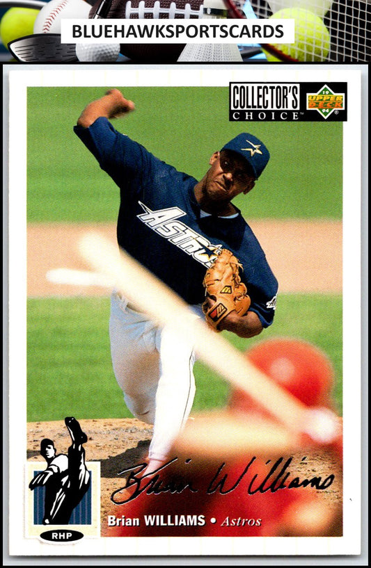1994 Collector's Choice #594 Brian Williams Silver Signature