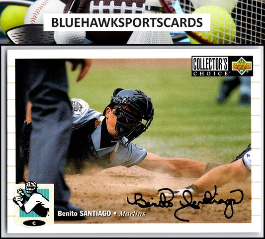 1994 Collector's Choice #374 Benito Santiago Silver Signature