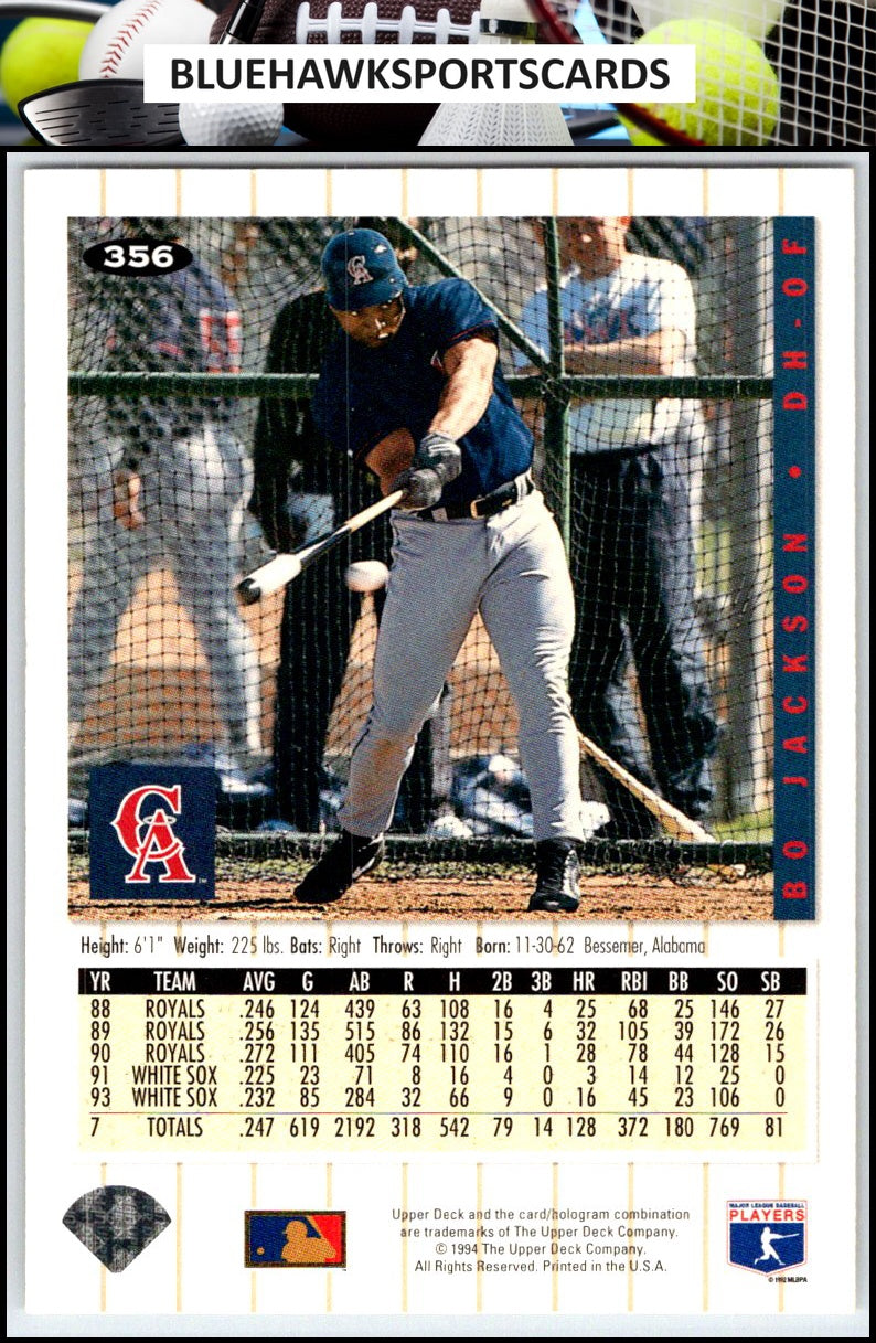 1994 Collector's Choice #356 Bo Jackson
