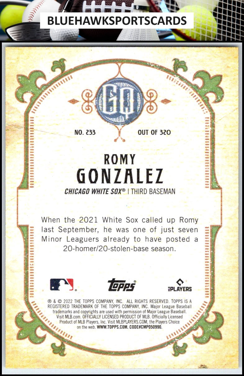 2022 Topps Gypsy Queen #233 Romy Gonzalez