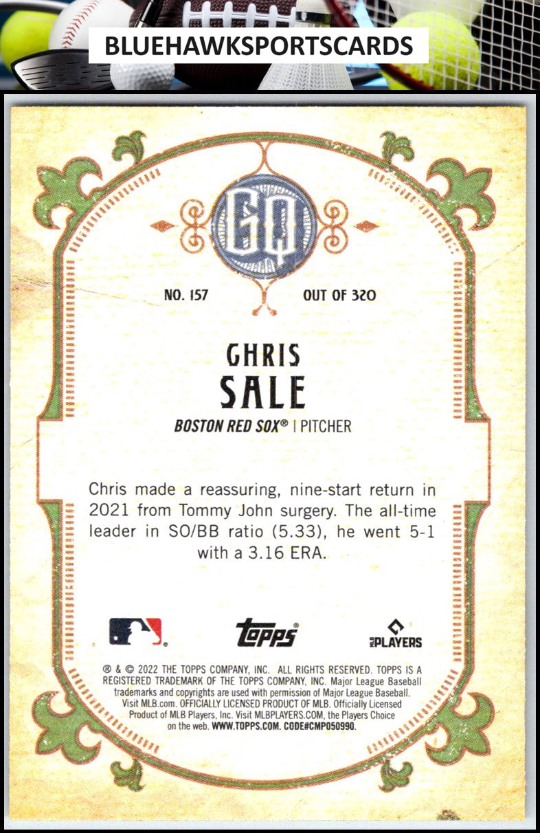 2022 Topps Gypsy Queen #157 Chris Sale
