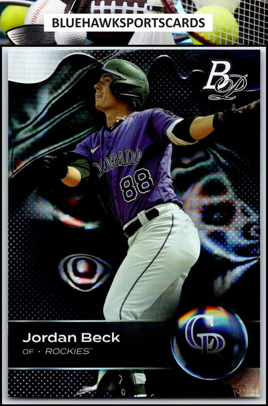 2023 Bowman Platinum #TOP-44 Jordan Beck Top Prospects