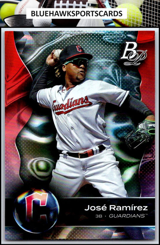 2023 Bowman Platinum #95 José Ramírez Ice Foil