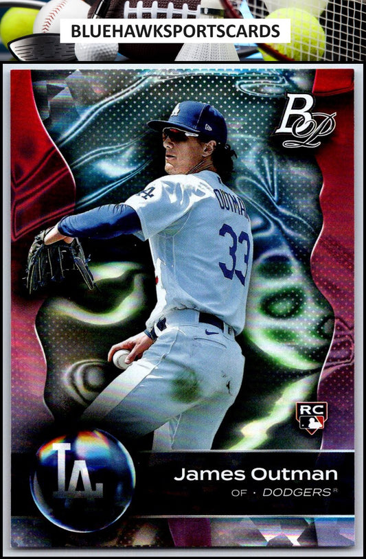2023 Bowman Platinum #53 James Outman Ice Foil