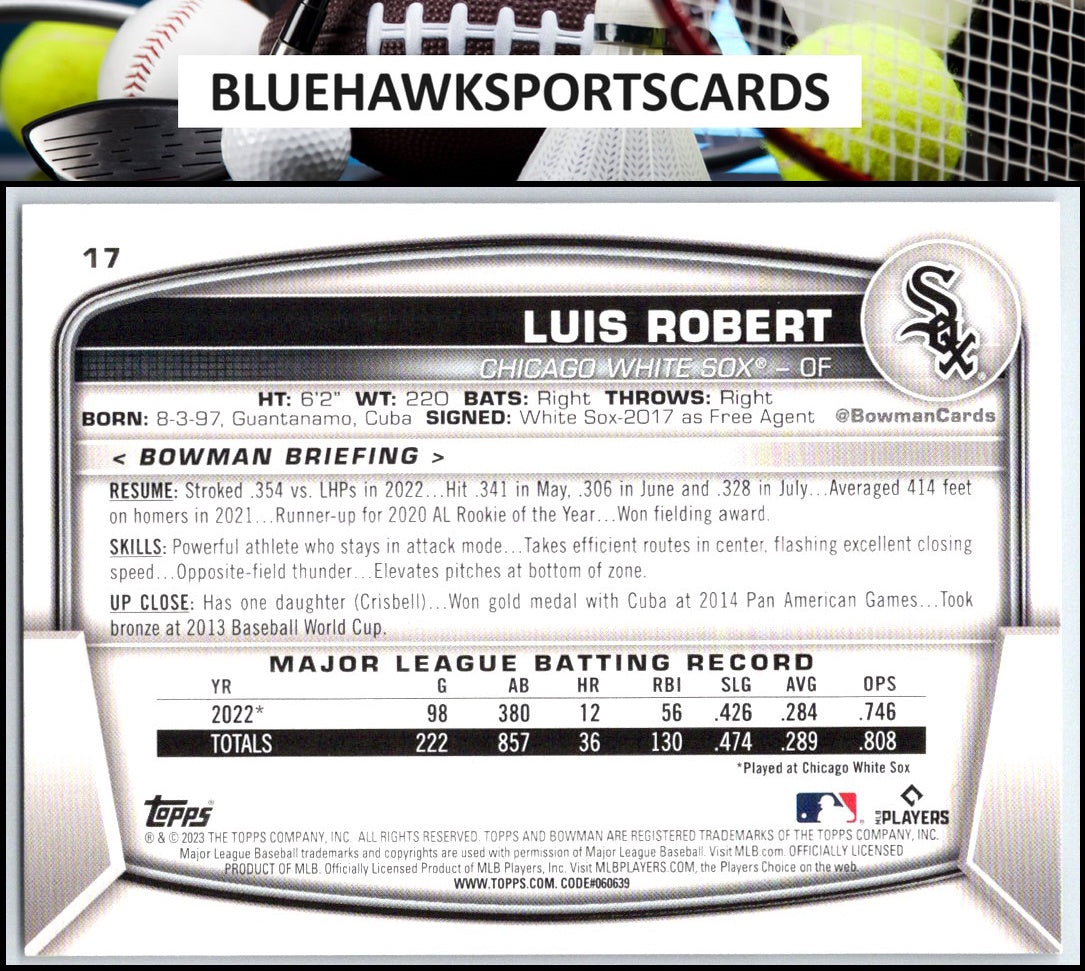 2023 Bowman #17 Luis Robert