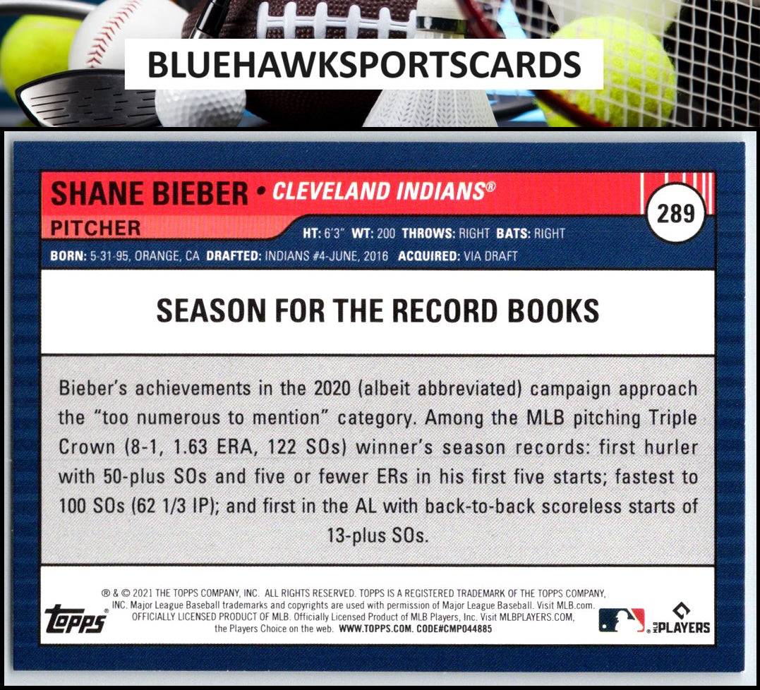 2021 Topps Big League #289 Shane Bieber
