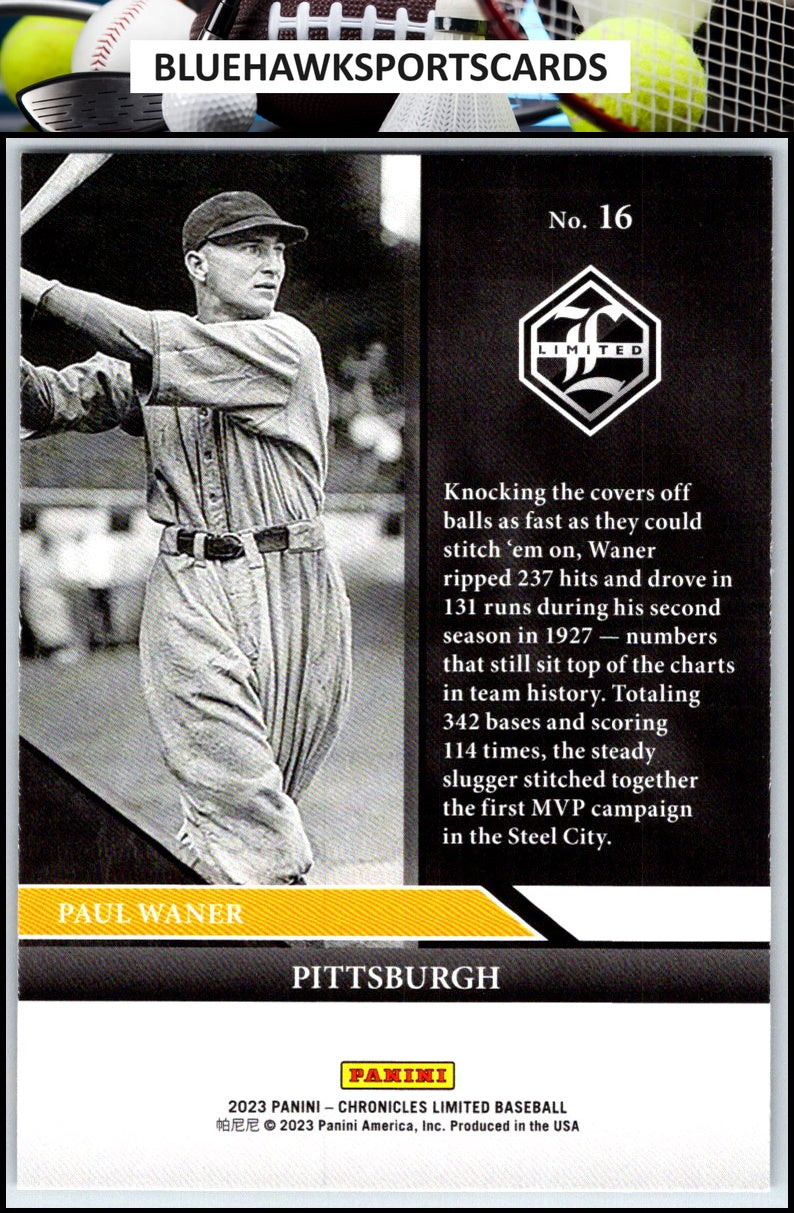 2023 Panini Chronicles #16 Paul Waner Limited