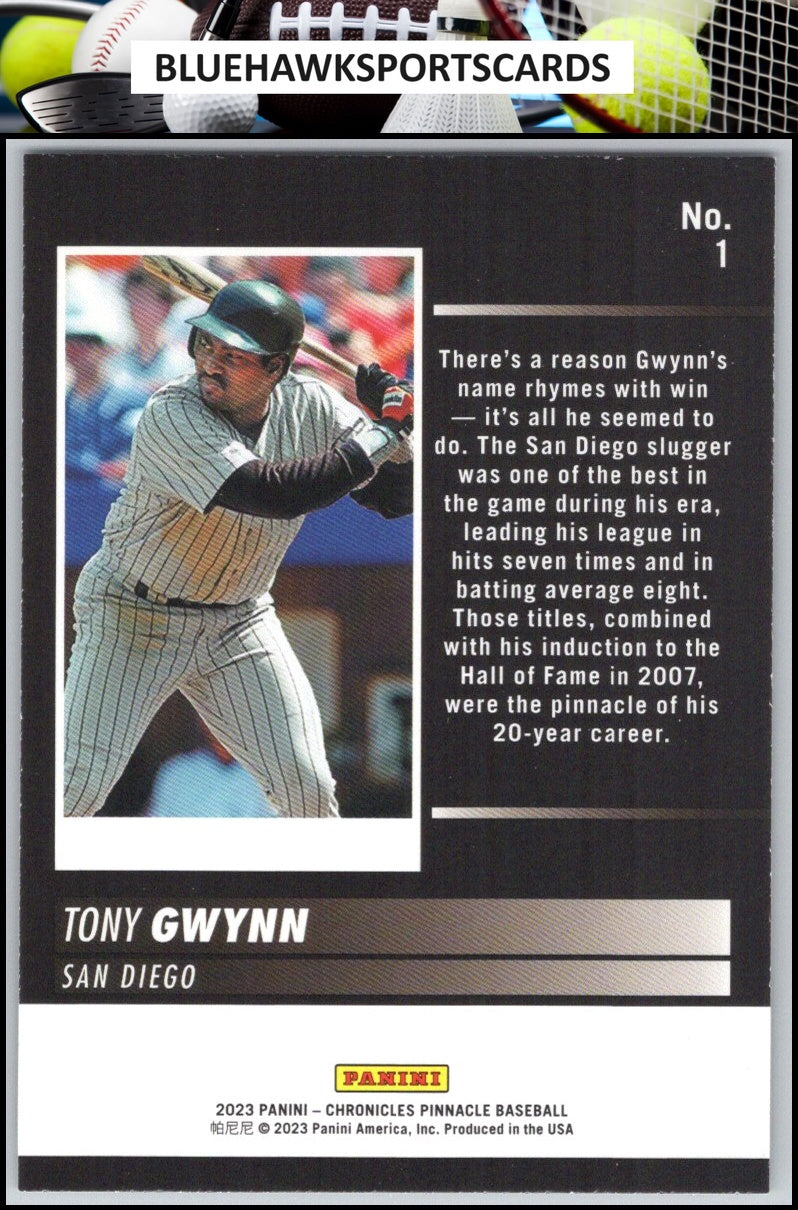 2023 Panini Chronicles #1 Tony Gwynn Pinnacle