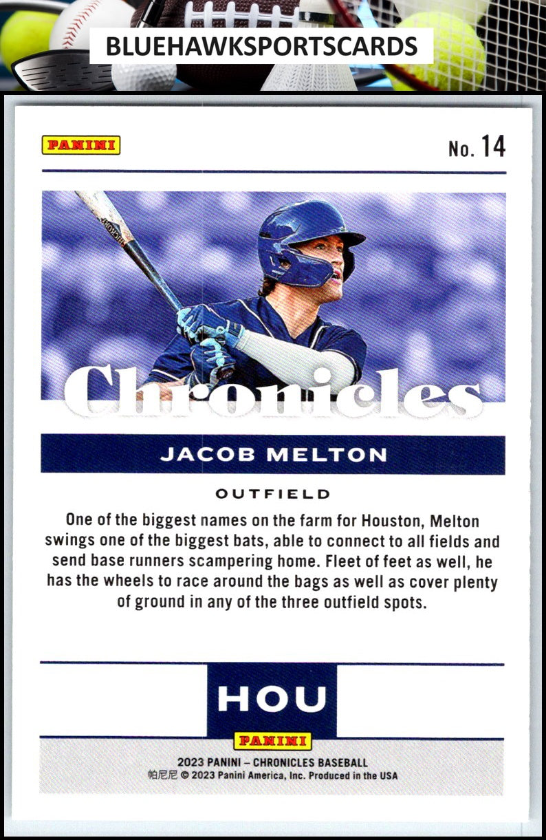2023 Panini Chronicles #14 Jacob Melton