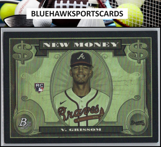 2023 Bowman Platinum #NM-19 Vaughn Grissom New Money