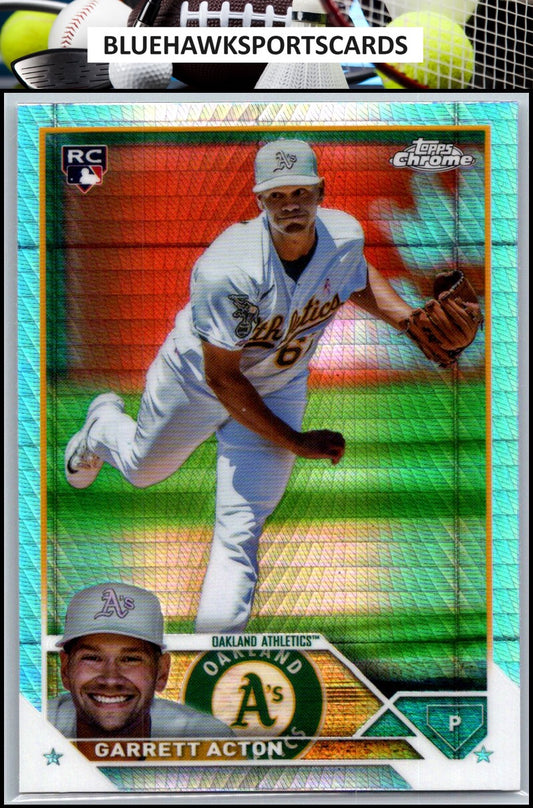2023 Topps Chrome Update #USC180 Garrett Acton Prism